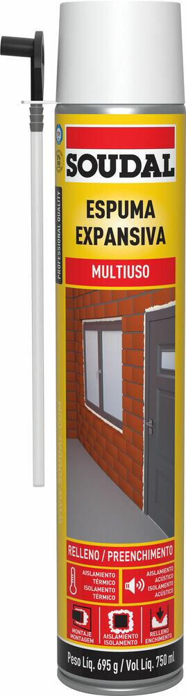 Espuma Expansiva Soudal PU Manual 750ml 690g