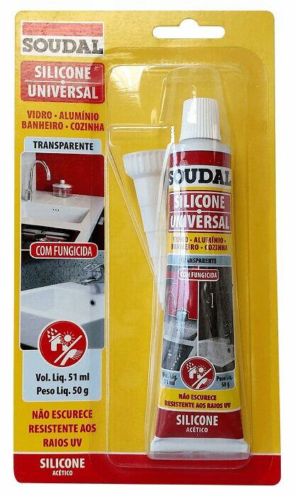 Silicone Acético Universal 50g Incolor Soudal