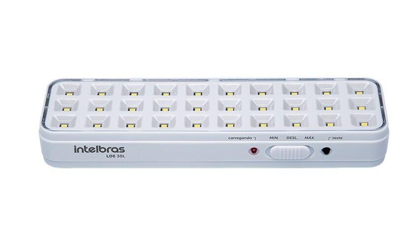 Luminária de Emergência Intelbras LDE30L 30 LEDs Branca Bivolt