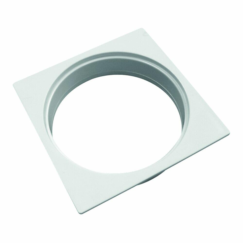 Porta Grelha Pvc 100mm N12 Redução Branco Quadrado Amanco