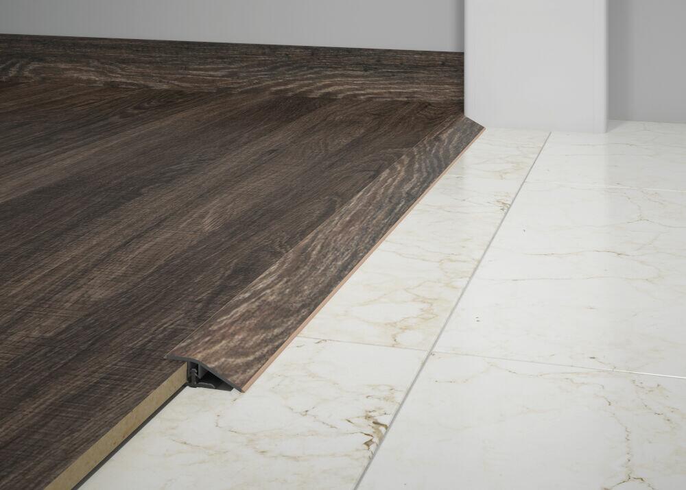 Perfil Redutor Eucafloor Tecno 1,8m Canyon Black Oak