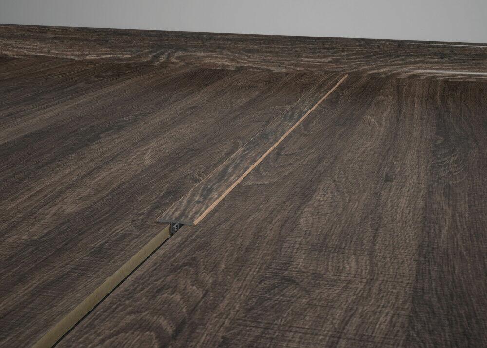Perfil T Eucafloor Tecno 1,8m Canyon Black Oak