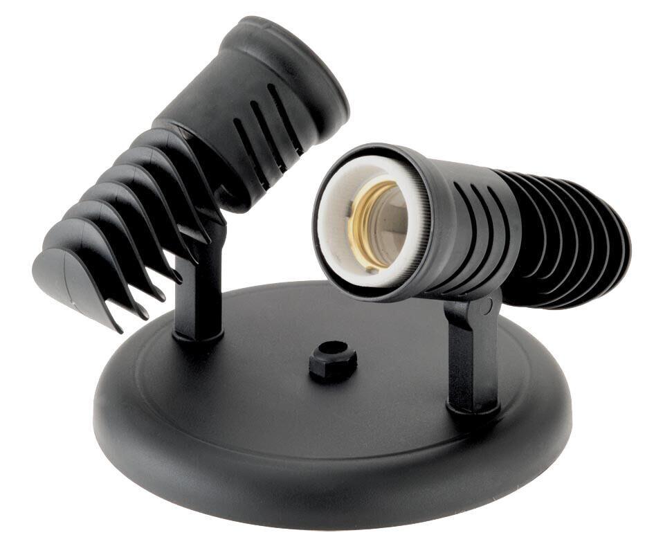 Spot Vitralux 2 Lâmpadas Pop E27 Preto