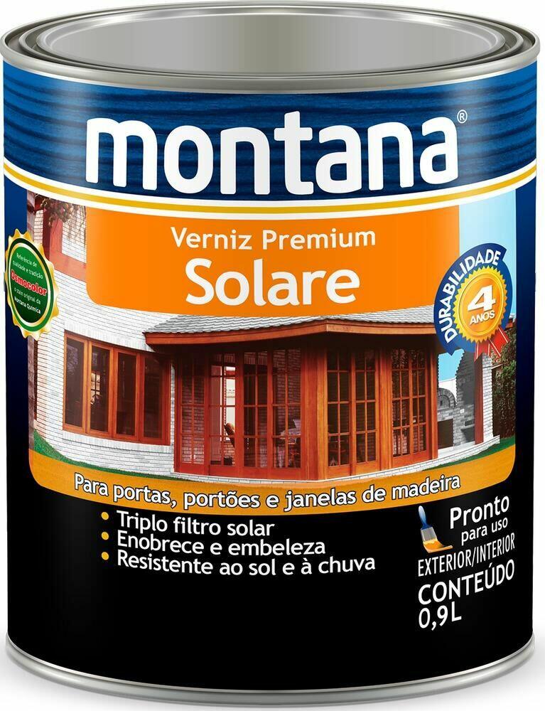 Verniz Solare Premium 900ml Mogno Brilhante Montana