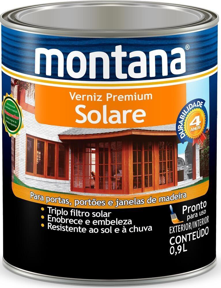 Verniz Solare Premium 900ml Imbuia Brilhante Montana