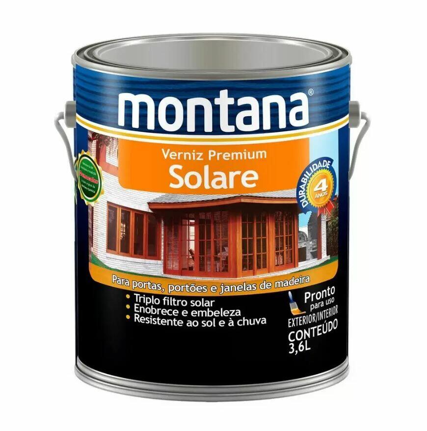 Verniz Solare Premium 3,6L Natural Brilhante Montana