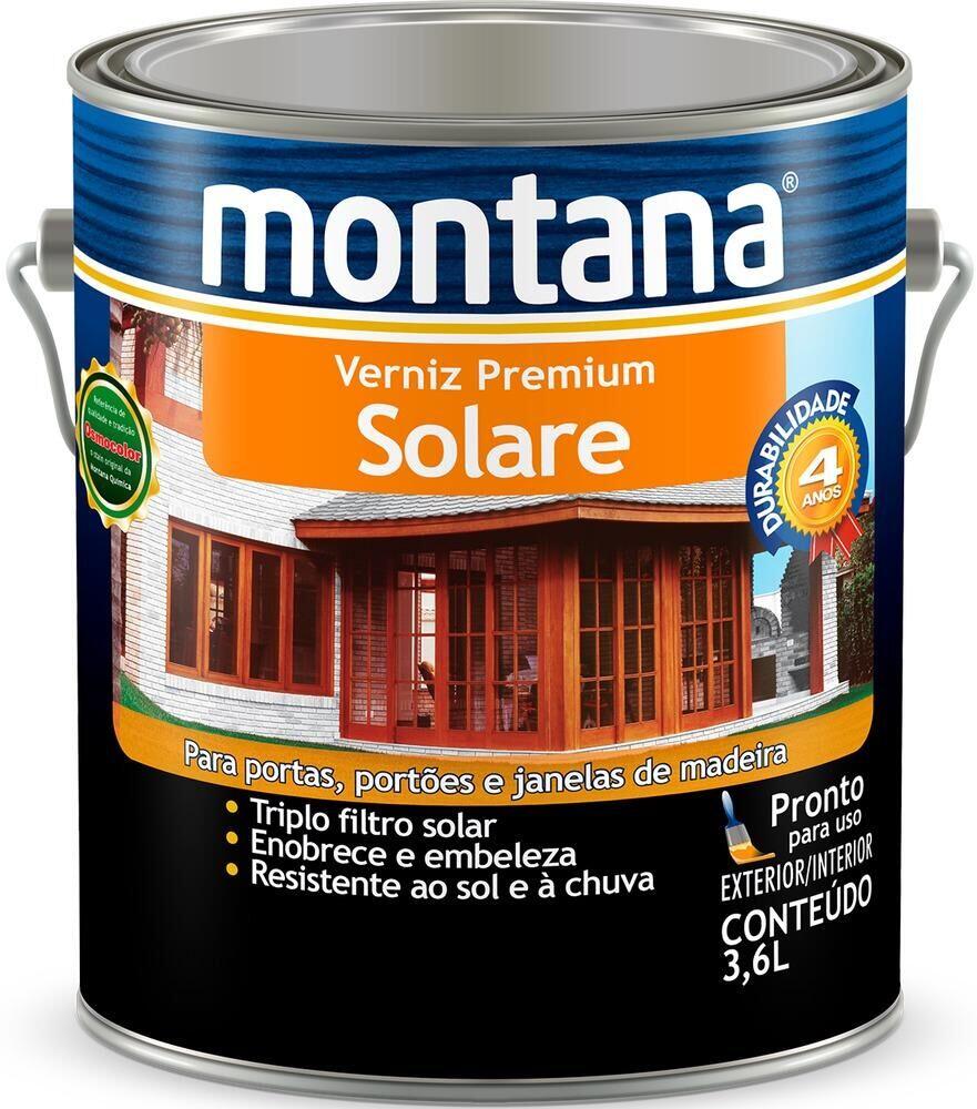 Verniz Solare Premium 3,6L Natural Acetinado Montana
