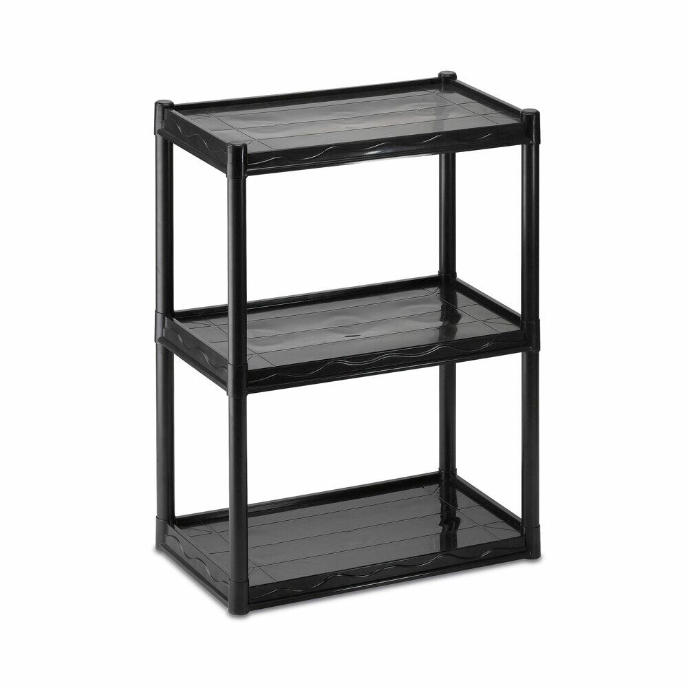 Estante Arthi Multiuso 70x55x30cm 3 Prateleiras Preta
