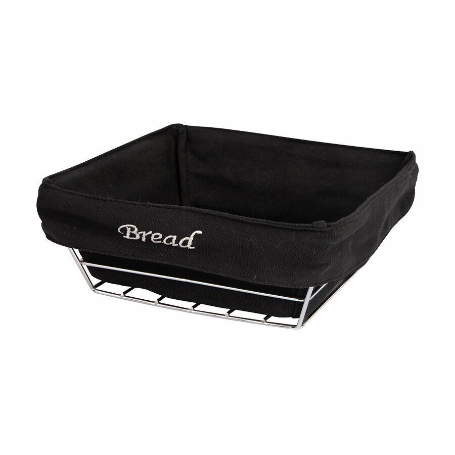 Cesto Organizador para Pães 21x21x7,5cm Cromado Casa&Ideia