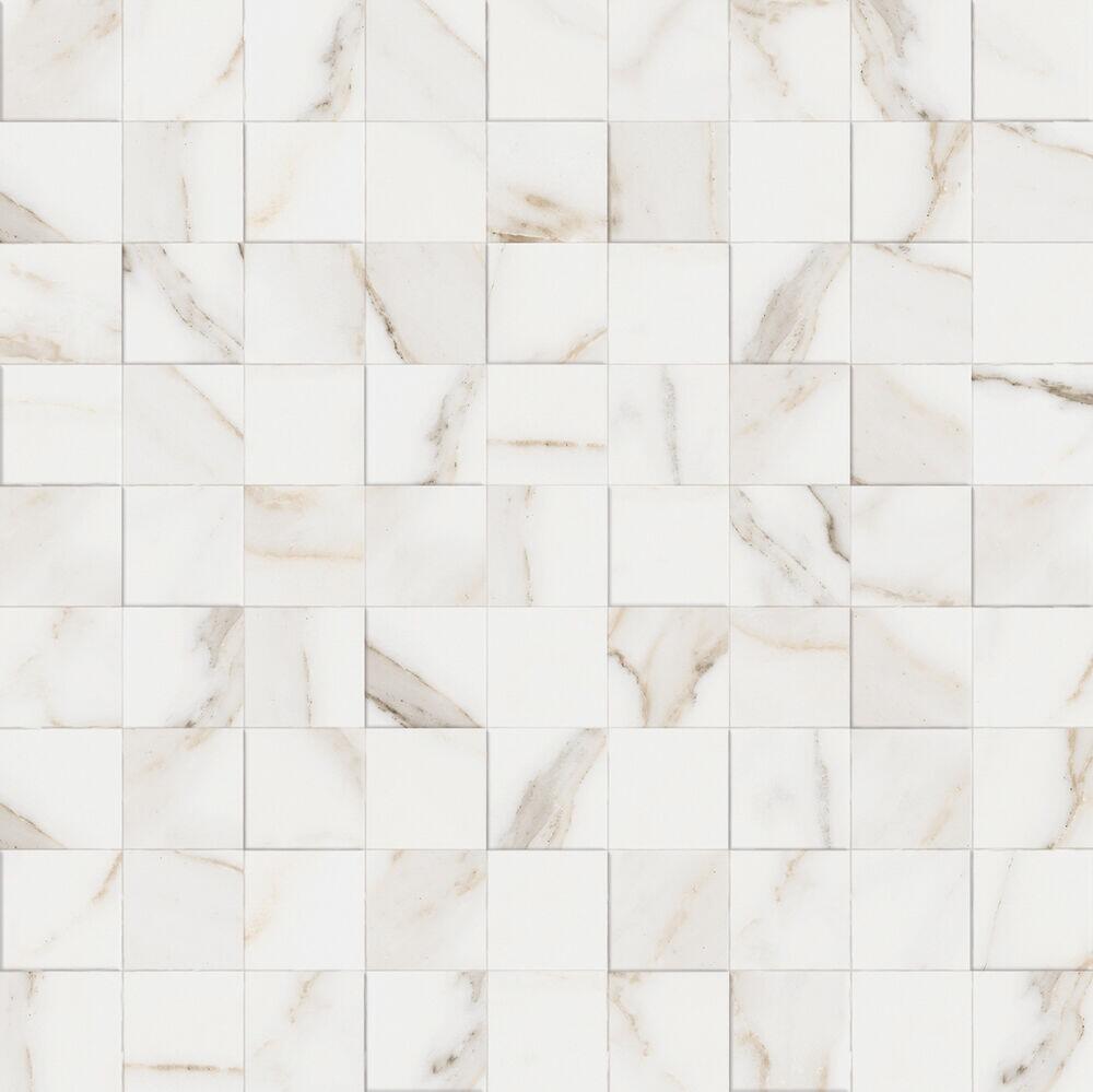 Porcelanato Simetria Marble White Retificado Relevo 58,4x58,4 Portinari