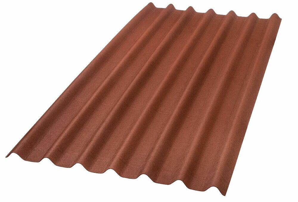 Telha Fibra Celulose Onduline Stilo 95x200cm Vermelho