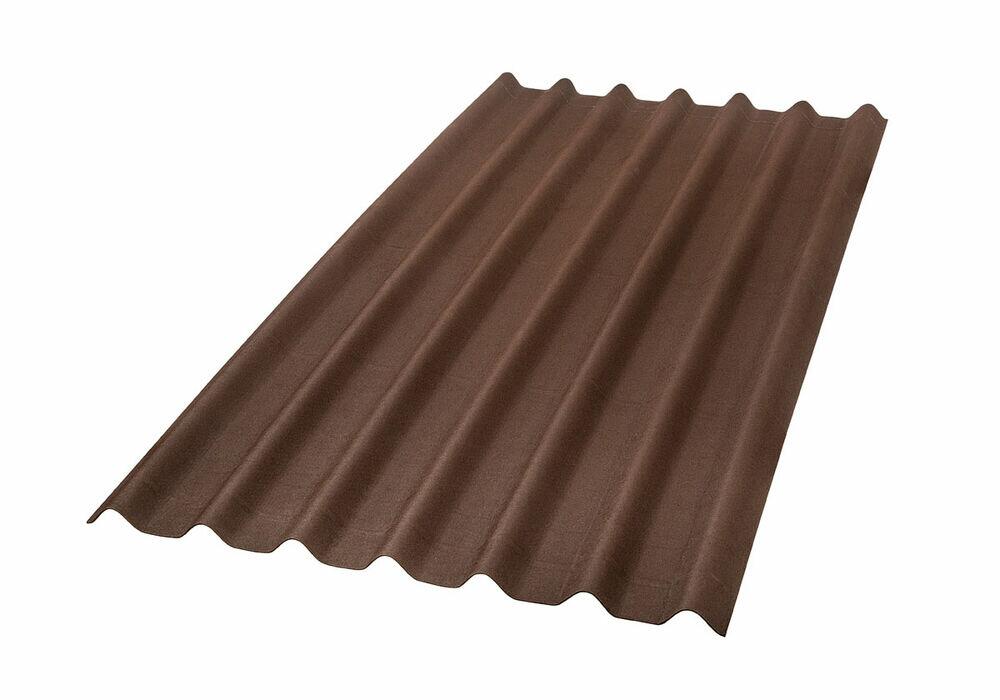 Telha Fibra Celulose Onduline Stilo 95x200cm Marrom