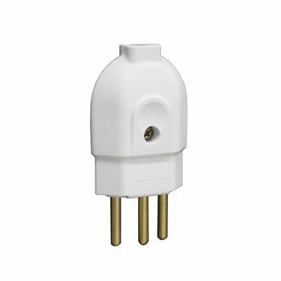 Plugue Macho Weg 1 Módulo 2P 20A 250V~ Branco
