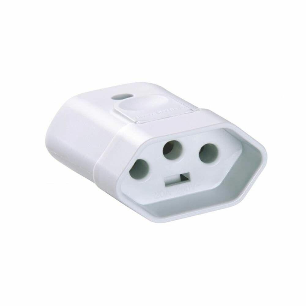 Plugue Fêmea Weg 1 Módulo 2P+T 10A 250V~ Branco