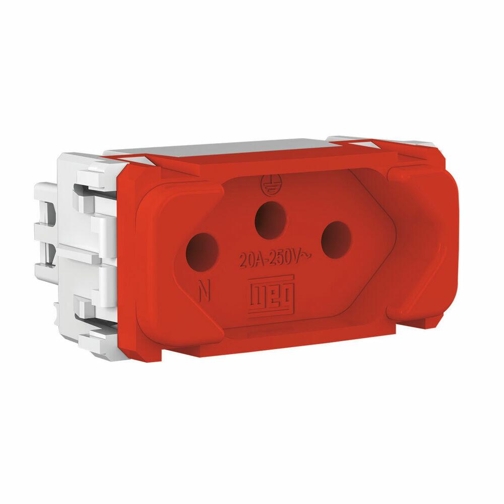 Módulo Tomada 2P+T Weg Composé Vermelho 20A