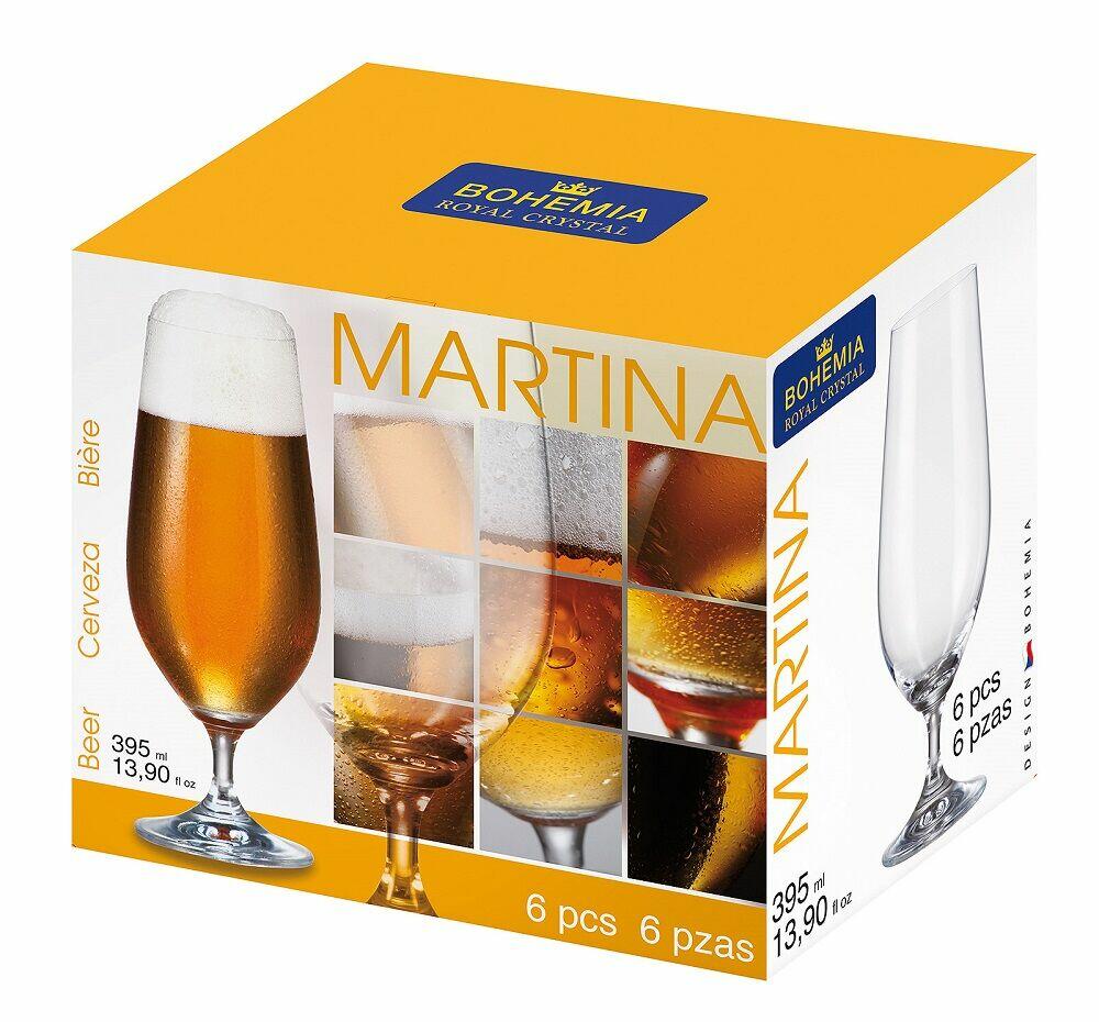 Jogo de Taças 6 Peças para Cerveja Martina 395ml Bohemia