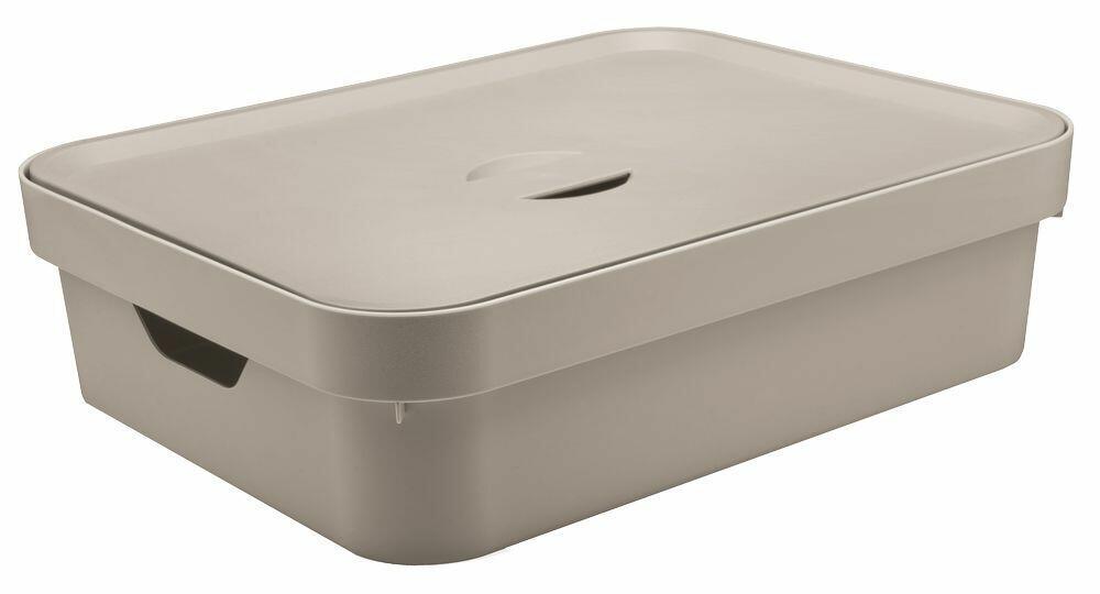 Caixa Organizadora Cube Martiplast 16L 13x45x63,5cm Nude