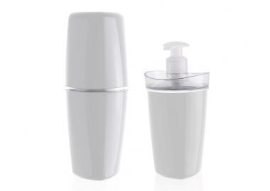 Kit de Acessórios para Banheiro 2 Peças Branco Martiplast