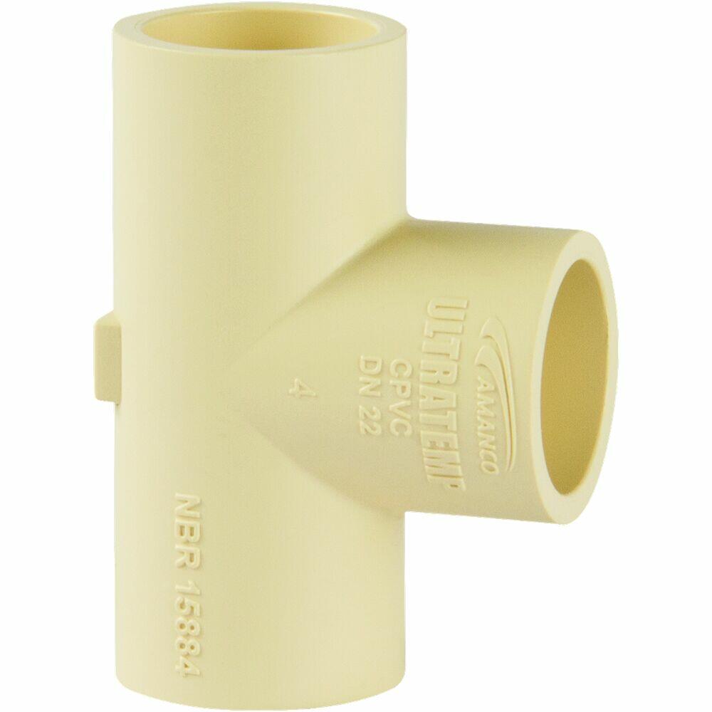 Tee 22mm Cpvc Super Branco Amanco