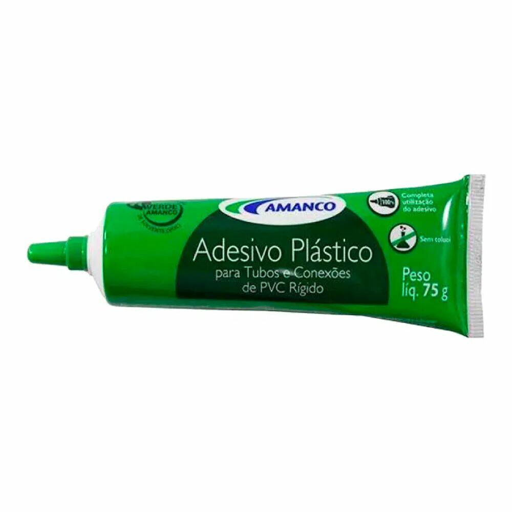 Adesivo 75gr Pvc Bisnaga Incolor Amanco