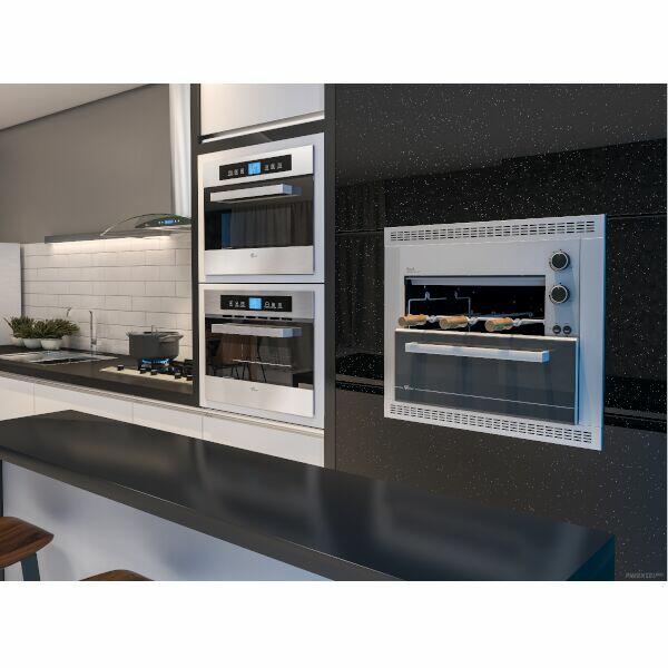 Cooktop a Gás 5 Bocas Vidro Platinium 19784 Preto Bivolt Fischer