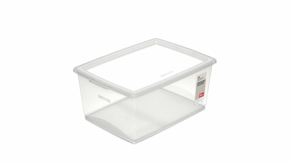 Organizador c/ Tampa My Closet Natural 7,5L 32,5x23,5x15