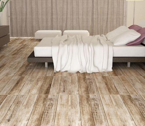 Piso Cerâmico Carvalho Madeira Bege Bold Acetinado 50,5x50,5 Ilhabella