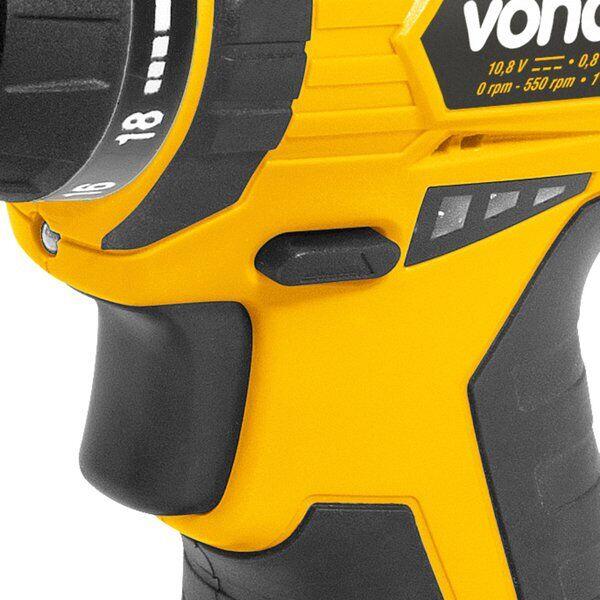 Furadeira Parafusadeira Bateria 10,8V PFV010 Bivolt Vonder