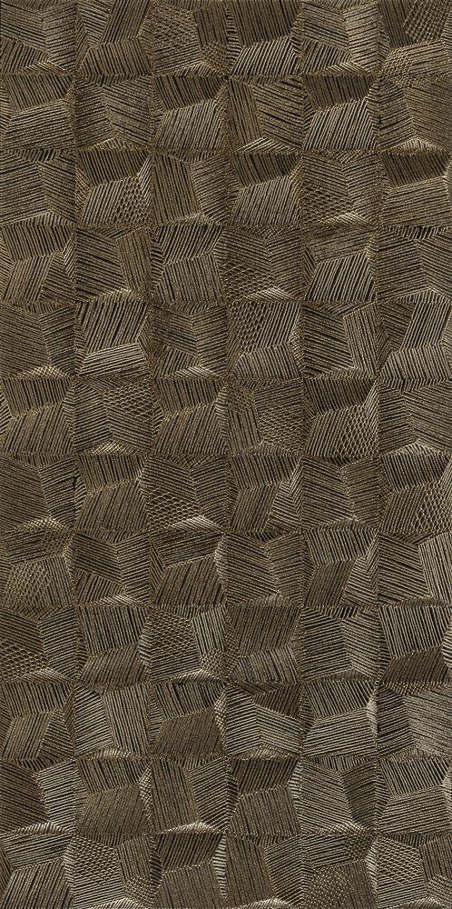 Faixa Decorativa 45x90 Cube Acetinado Gold Eliane