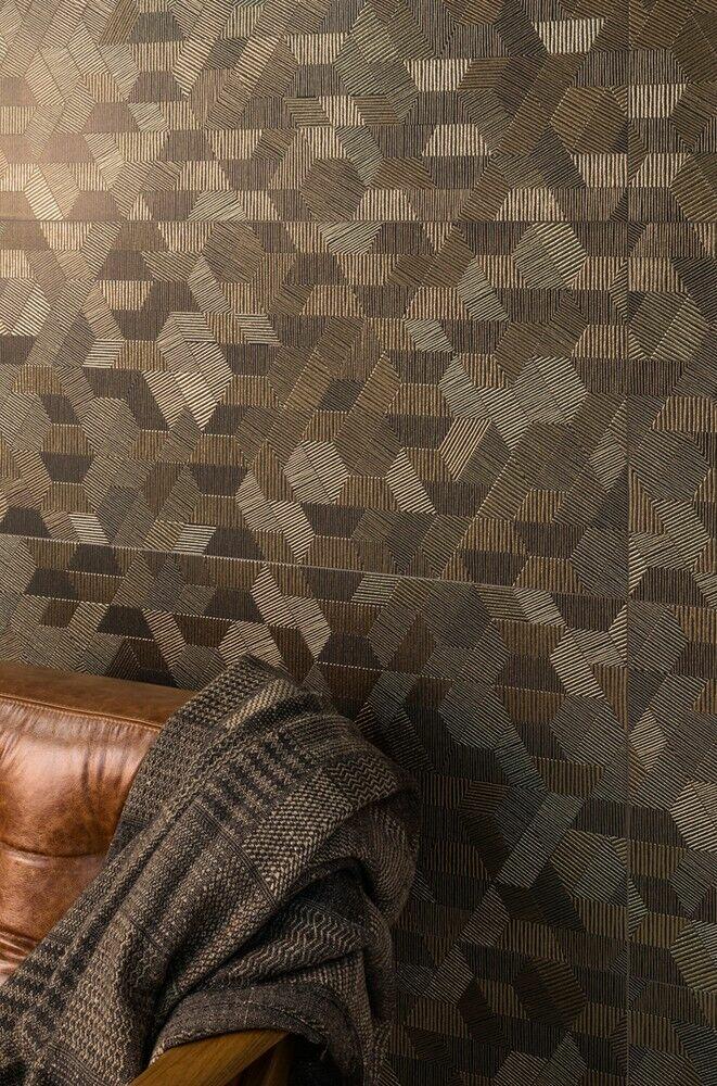Faixa Decorativa 45x90 Tetris Acetinado Gold Eliane