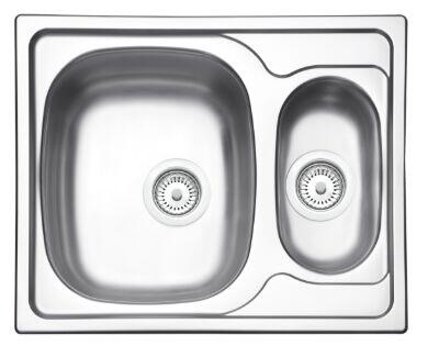 Cuba para Cozinha de Sobrepor Dupla 62,5x50cm Aço Inox Polido Retangular Tramontina