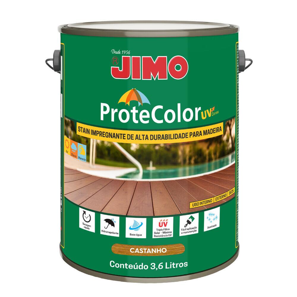 JIMO Protecolor UV Acabamento de Alta Durabilidade Progete e Embeleza Resistente ao Sol Chuva e Maresia Castanho Galão 3,6 Litros