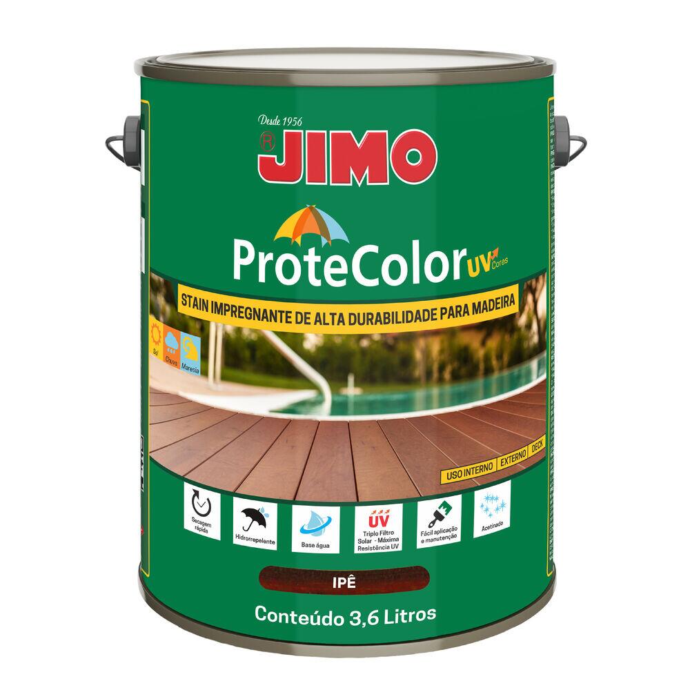 JIMO Protecolor UV Acabamento de Alta Durabilidade Progete e Embeleza Resistente ao Sol Chuva e Maresia Ipê Galão 3,6 Litros