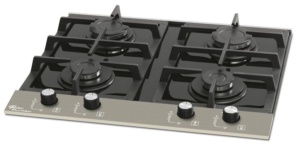 Cooktop a Gás 4Q Platinium 4 Bocas Fischer