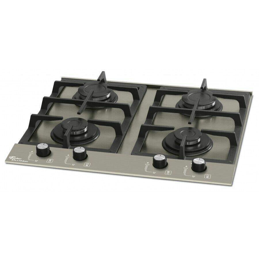 Cooktop a Gás 4Q Platinium 4 Bocas Inox Fischer