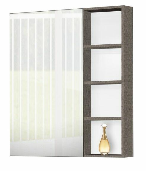 Espelheira para Banheiro MDF/MDP Allure Flex Grigio 65cm C-Linea