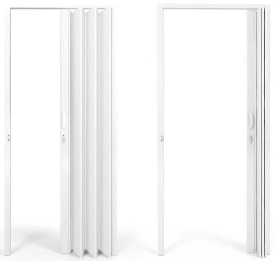 Porta Sanfonada PVC 2,1x0,8m Branca Pro Forma