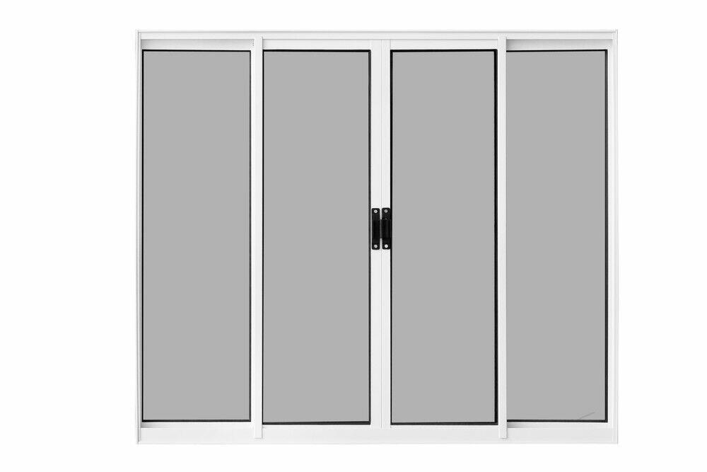 Janela de Correr Alumínio CRV Classic 120x150cm 4 Folhas Branca
