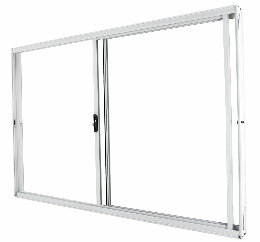 Janela de Correr Alumínio 2 Folhas 100x120cm Branca CRV