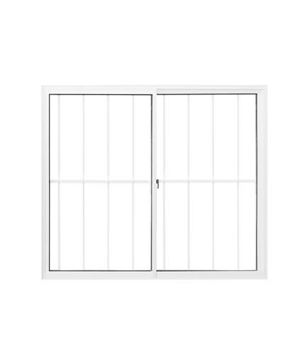 Janela de Correr Alumínio Classic 2 Folhas com Grade 100x150cm CRV