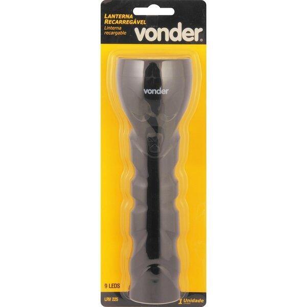 Lanterna LED Recarregável Vonder LRV 225 9 LEDs Bivolt