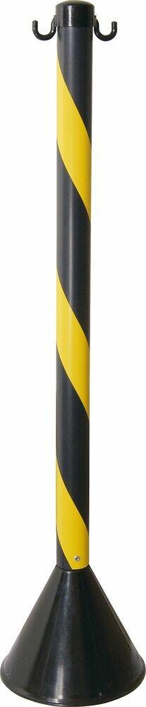 Pedestal de Plástico para Sinalização Vonder 90cm Preto/Amarelo
