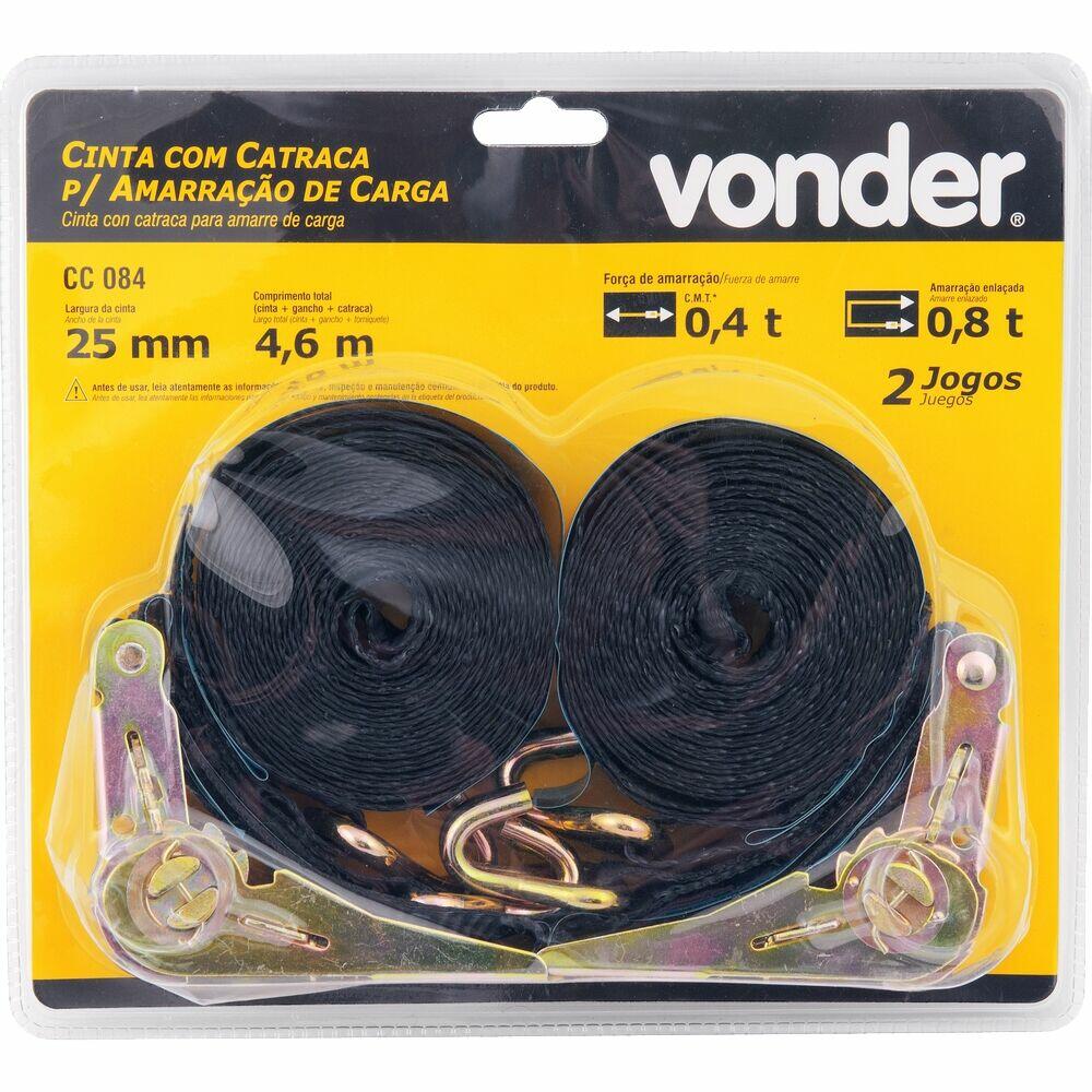 Cinta para Amarrar Carga com Catraca Vonder
