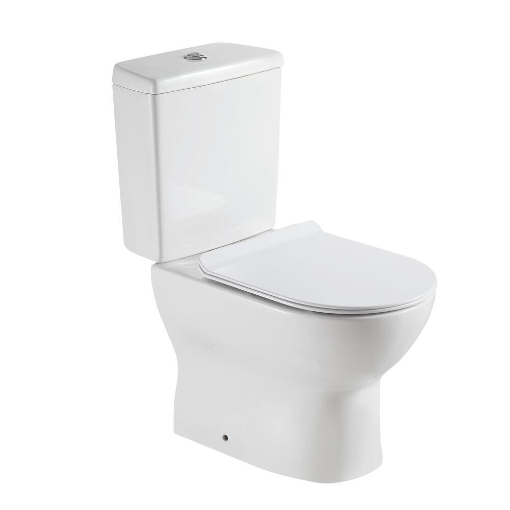 Kit Vaso Sanitário com Caixa Acoplada Acionamento Duplo 3/6L Mônaco Branco Addra