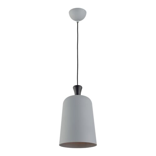 Pendente Avant 1 Lâmpada Bell 24cm E27 Cinza