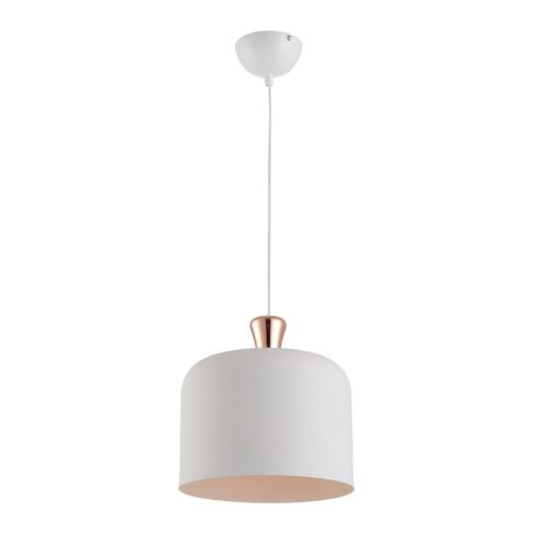 Pendente Avant 1 Lâmpada Bell 30cm E27 Branco