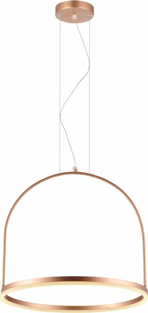 Pendente 1 Lâmpada Cage 55cm Cobre Luz Amarela Avant
