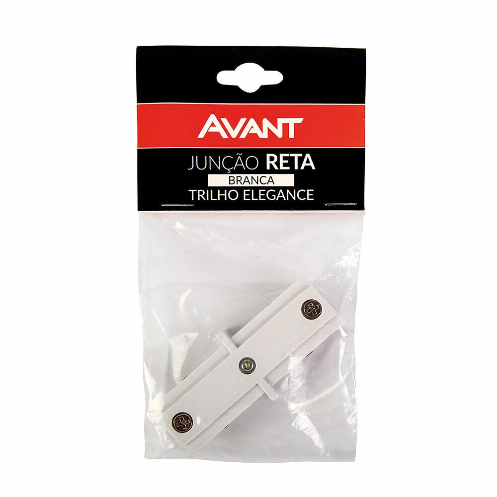Junção Reta para Trilho Elegance Branco Avant