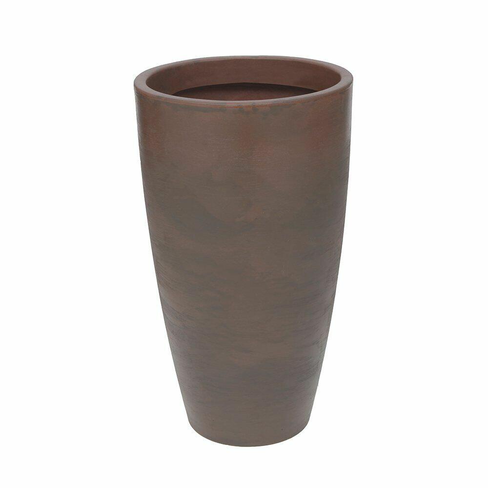 Vaso Malta Cone Redondo 43x76cm Rusty Vasart
