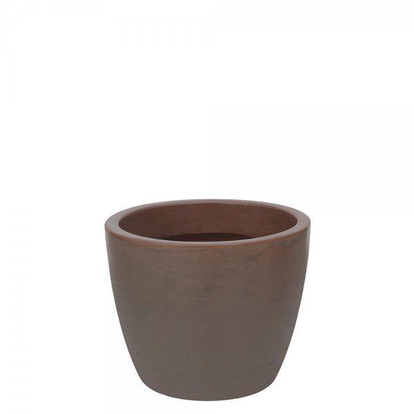 Vaso Malta Redondo Interno e Externo 27x34cm Rusty Vasart